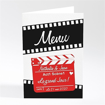 Menu mariage notre film