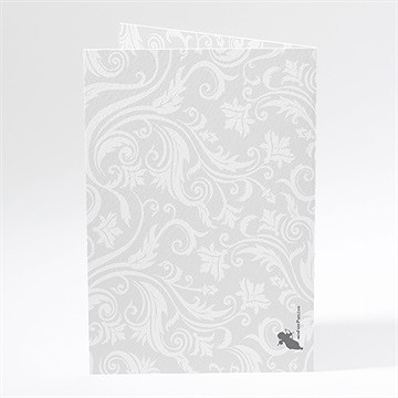 Menu mariage gros noeud - Dos du menu