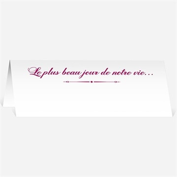 Marque-place mariage gros noeud