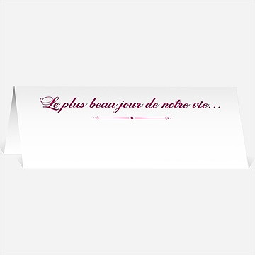 Marque-place mariage gros noeud