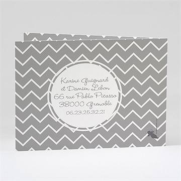 Faire-part mariage avec nous - Dos du faire-part