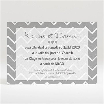 Carton d'invitation mariage avec nous