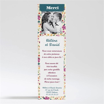 Remerciement mariage liberty fruité