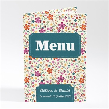 Menu mariage liberty fruité