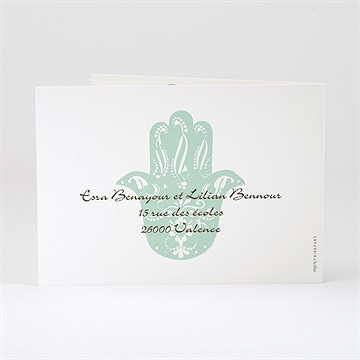 Faire-part mariage lampe merveilleuse - Dos du faire-part