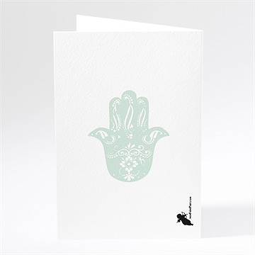 Menu mariage lampe merveilleuse - Dos du menu