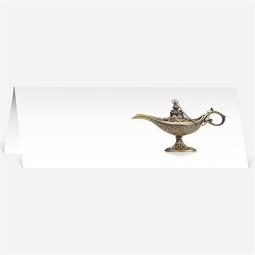 Marque-place mariage lampe merveilleuse