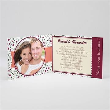 Faire-part mariage ils se disent oui ! - Intérieur du faire-part