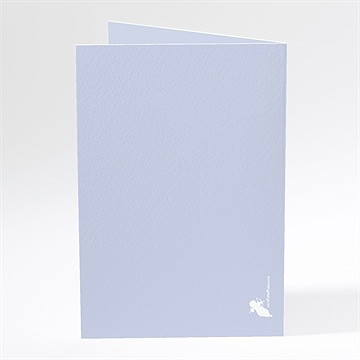 Menu baptême bandeau programme - Dos du menu