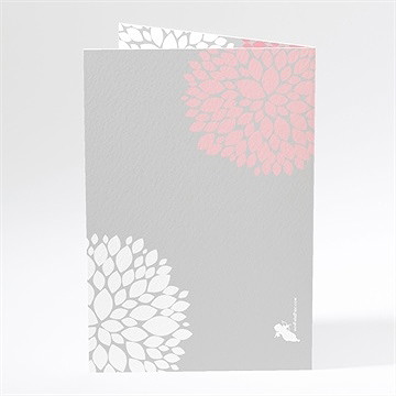 Menu baptême tendre bonheur - Dos du menu