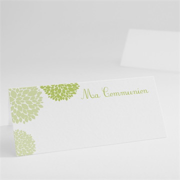 Marque-place communion cadre gris et lumière