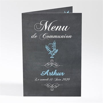 Menu communion coupe et épis de blé