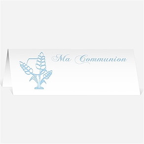 Marque-place communion coupe et épis de blé