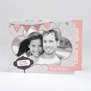 Faire-part mariage festif et vintage