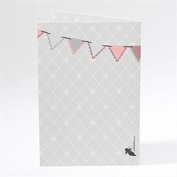 Menu mariage festif et vintage - Dos du menu