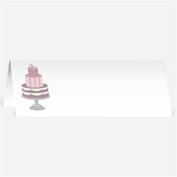 Marque-place mariage festif et vintage