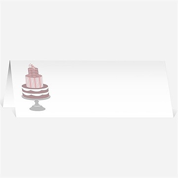 Marque-place mariage festif et vintage