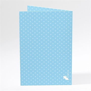 Menu communion moderne et doux - Dos du menu