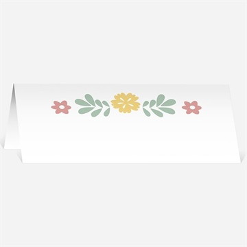 Marque-place mariage couronne vintage