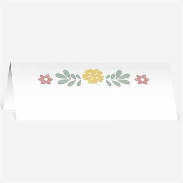 Marque-place mariage couronne vintage