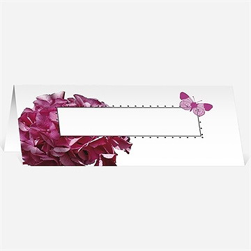 Marque-place mariage graphique violet