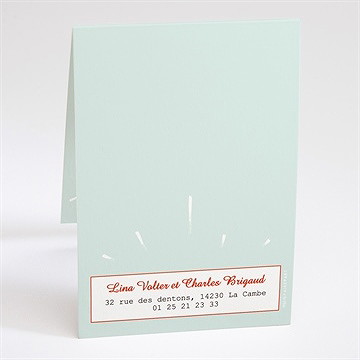 Faire-part mariage illustrations originales photo - Dos du faire-part