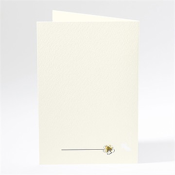 Menu mariage farandole fleurie - Dos du menu