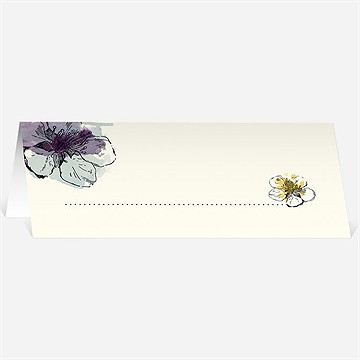 Marque-place mariage farandole fleurie