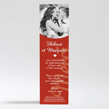 Remerciement mariage elle & lui symboles