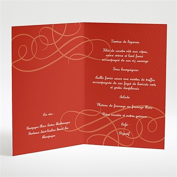 Menu mariage elle & lui symboles - Intérieur du menu