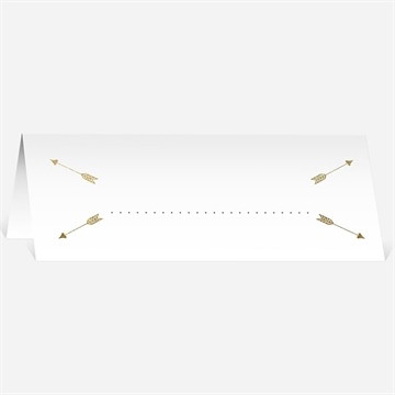 Marque-place mariage coeurs en coins