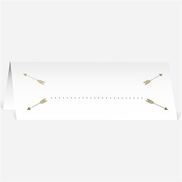 Marque-place mariage coeurs en coins