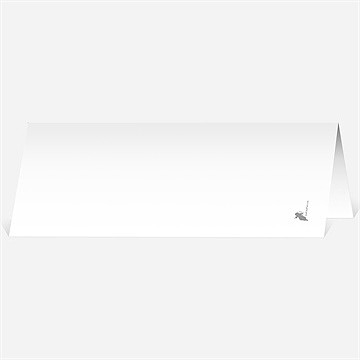 Marque-place mariage coeurs en coins - Dos du marque-place