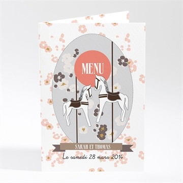 Menu mariage notre petit manège