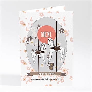 Menu mariage notre petit manège