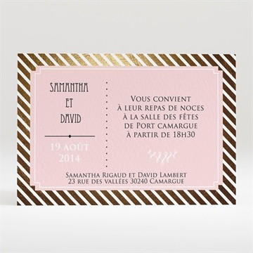 Carton d'invitation mariage notre annonce