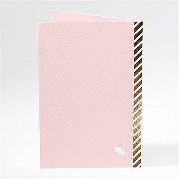 Menu mariage notre annonce - Dos du menu