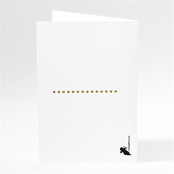 Menu mariage smoking et talons - Dos du menu