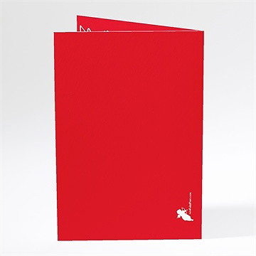 Menu mariage photo en forme de coeur - Dos du menu