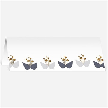 Marque-place mariage motifs papillon vintage