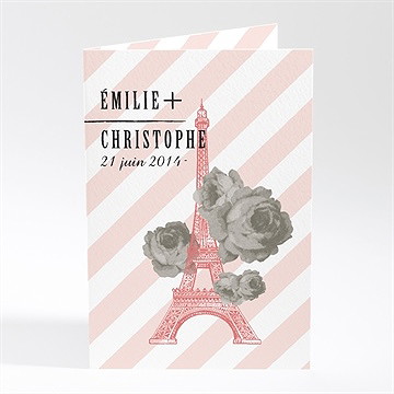 Faire-part mariage autour de la tour eiffel