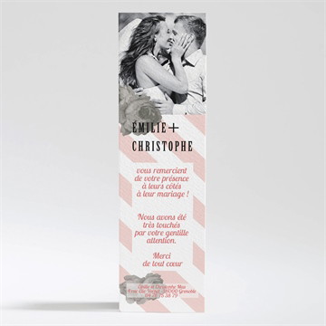 Remerciement mariage autour de la tour eiffel