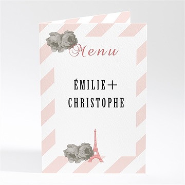 Menu mariage autour de la tour eiffel
