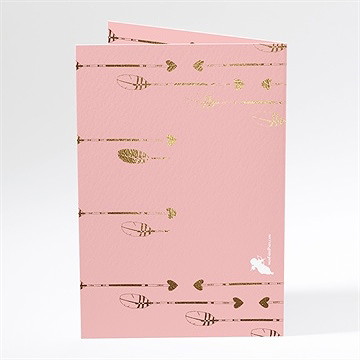 Menu mariage invitation photo vintage - Dos du menu