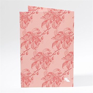 Menu mariage vintage et élégant - Dos du menu