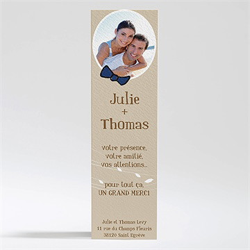 Remerciement mariage dans le droit chemin