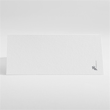 Marque-place mariage dans le droit chemin - Dos du marque-place