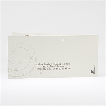 Faire-part mariage je lui passe la bague au doigt - Dos du faire-part