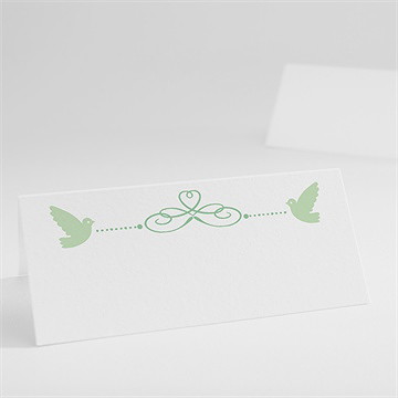 Marque-place baptême joli damier