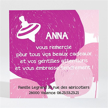 Remerciement naissance comme dans un rêve